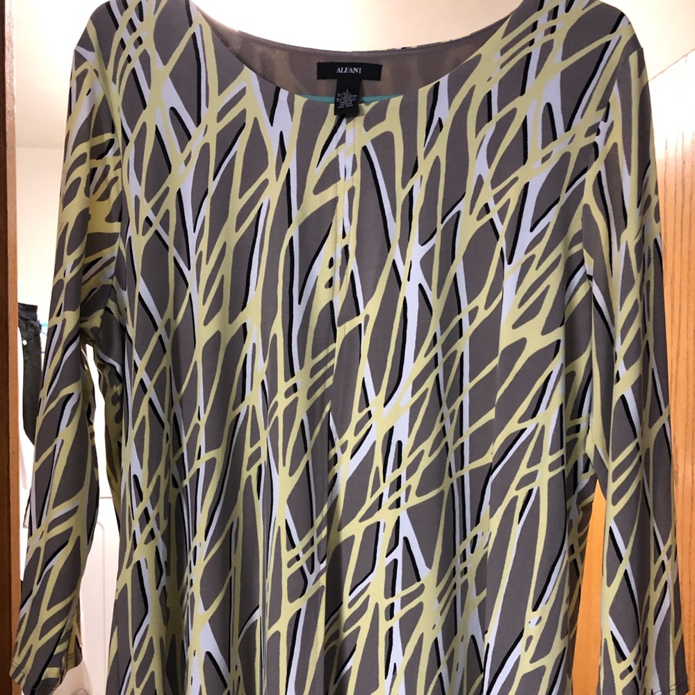 Dressy 3/4 length sleeve, long blouse